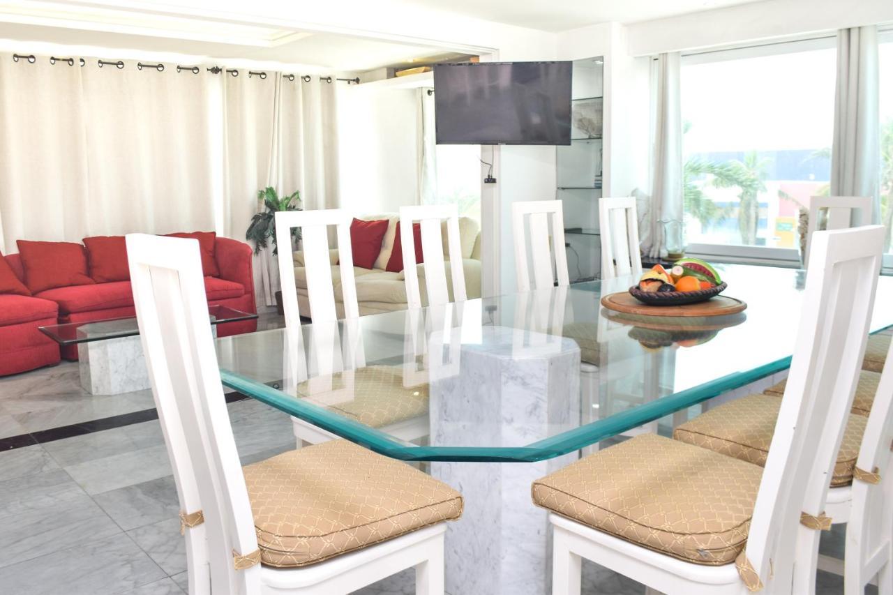 Departamento Sobre La Playa Cancún Esterno foto